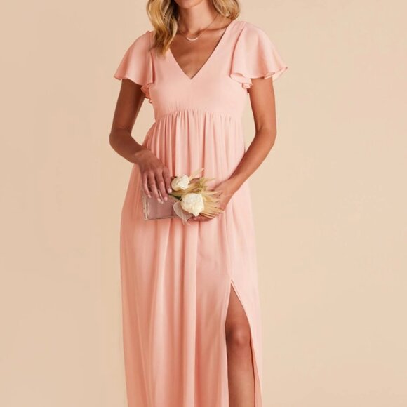 Birdy Grey Hannah Dress - Chiffon, Blush Pink - Picture 1 of 2